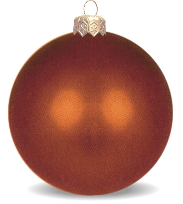 Weihnachtskugeln aus Kunststoff für innen und aussen kupfer glänzend