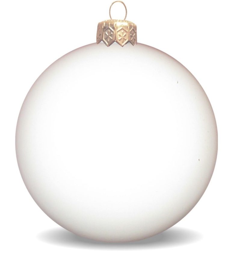 Weihnachtskugeln aus Kunststoff für innen und aussen weiss glänzend