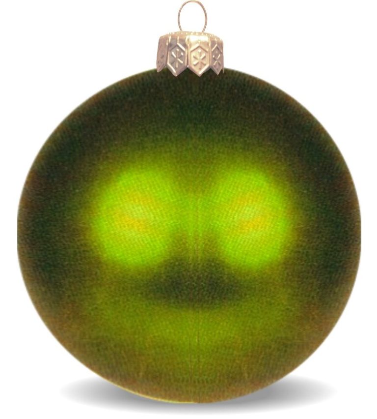 Weihnachtskugeln aus Kunststoff für innen und aussen olivgrün glänzend