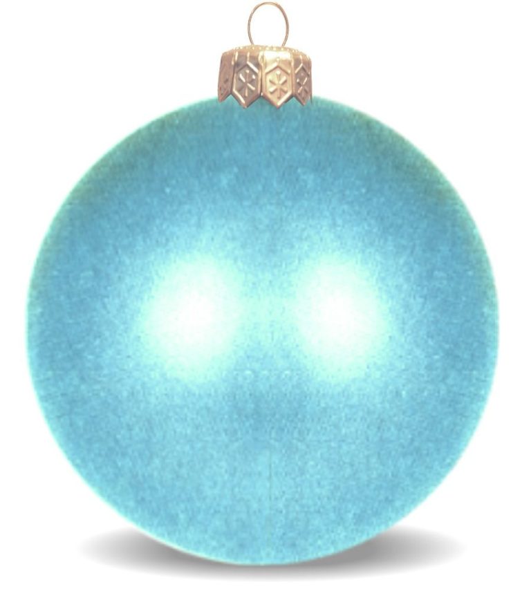 Weihnachtskugeln aus Kunststoff für innen und aussen türkis glänzend