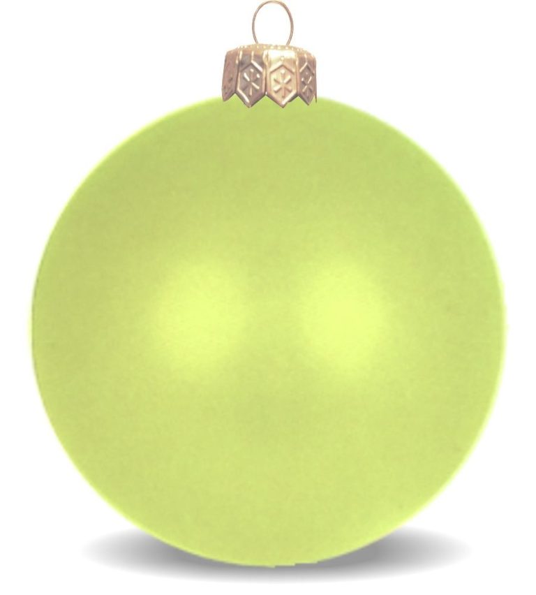 Weihnachtskugeln aus Kunststoff für innen und aussen zartgrün glänzend