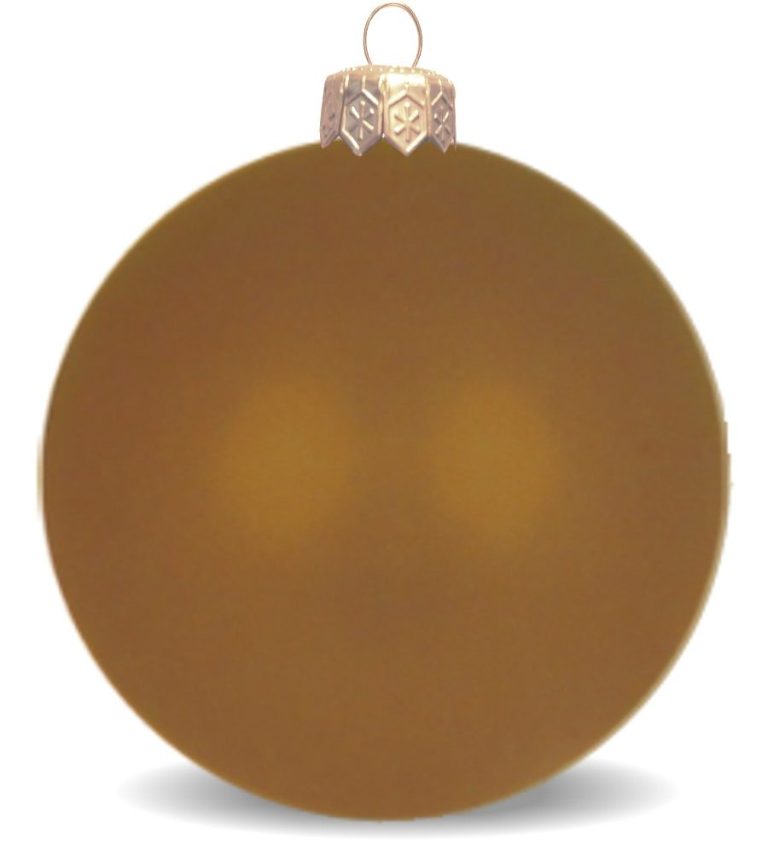 Weihnachtskugeln aus Kunststoff für innen und aussen bronce glänzend