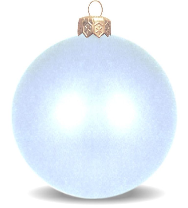 Weihnachtskugeln aus Kunststoff für innen und aussen zartblau glänzend