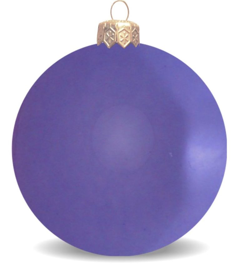 Weihnachtskugeln aus Kunststoff für innen und aussen violett glänzend