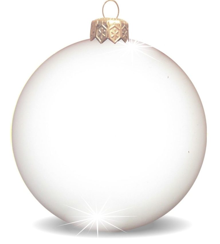 Weihnachtskugeln aus Kunststoff für innen und aussen weiss glänzend