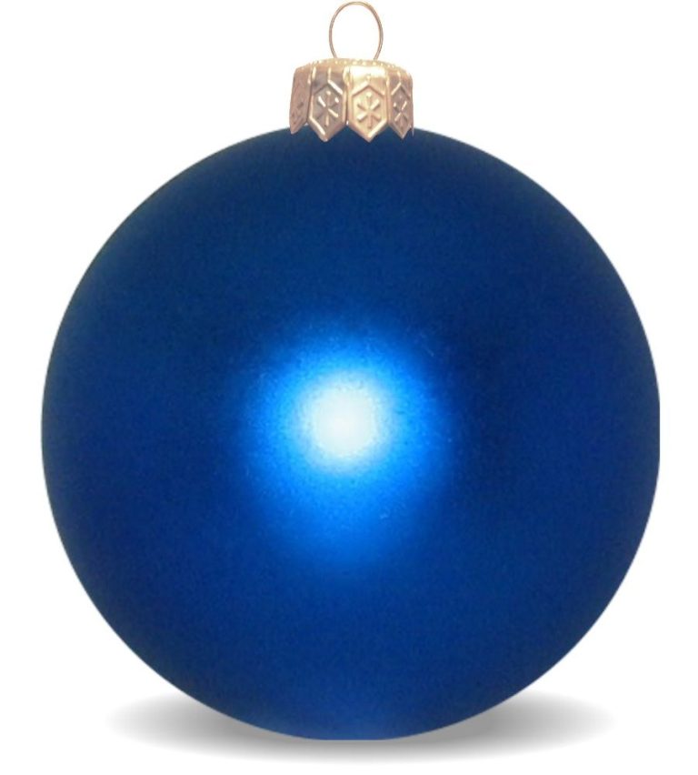 Weihnachtskugeln aus Kunststoff für innen und aussen blau glänzend